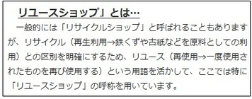 リユースショップとは