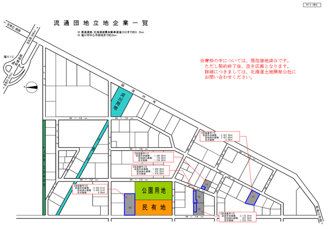 流通団地立地企業一覧