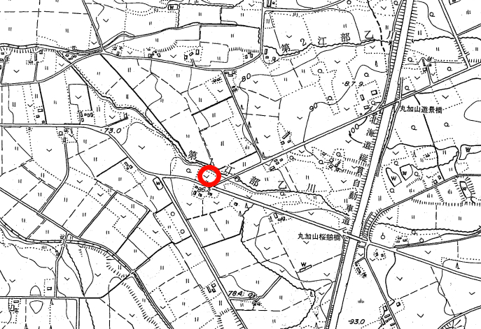 からまつ公園　位置図