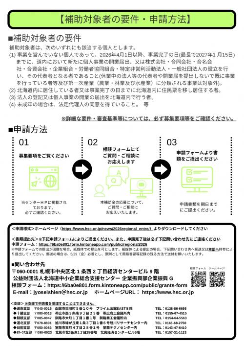 「地域課題解決型起業支援事業」募集チラシ P2