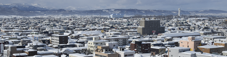冬の滝川市